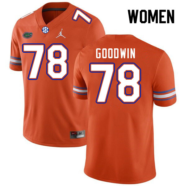 Women #78 Kiyaunta Goodwin Florida Gators College Football Jerseys Stitched-Orange